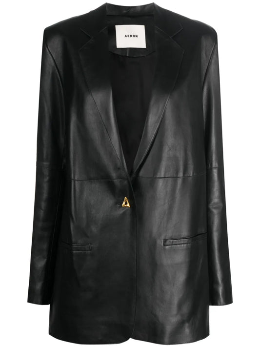 Mercedes Leather Blazer
