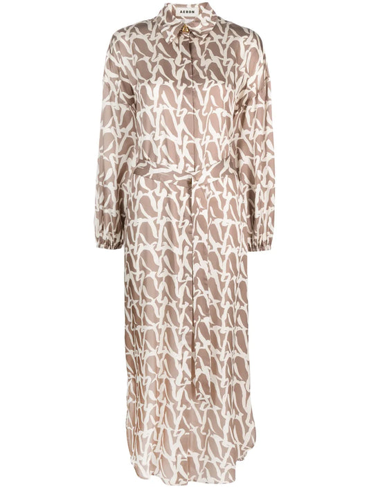 Haywis A-Monogram Shirt Dress