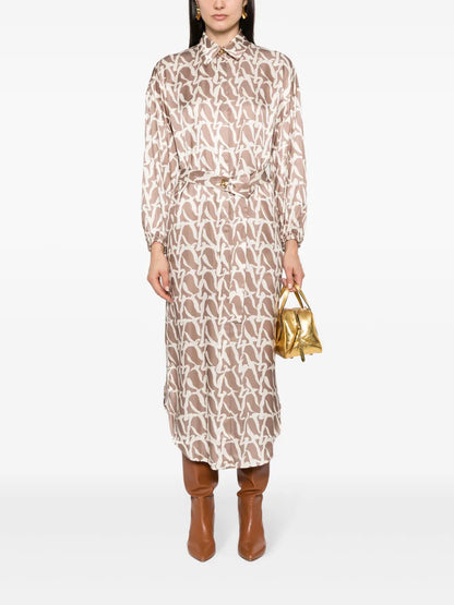 Haywis A-Monogram Shirt Dress