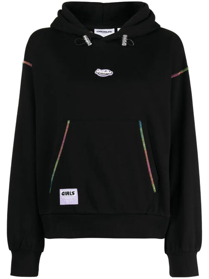 Logo-Appliqué Drawstring Cotton Hoodie