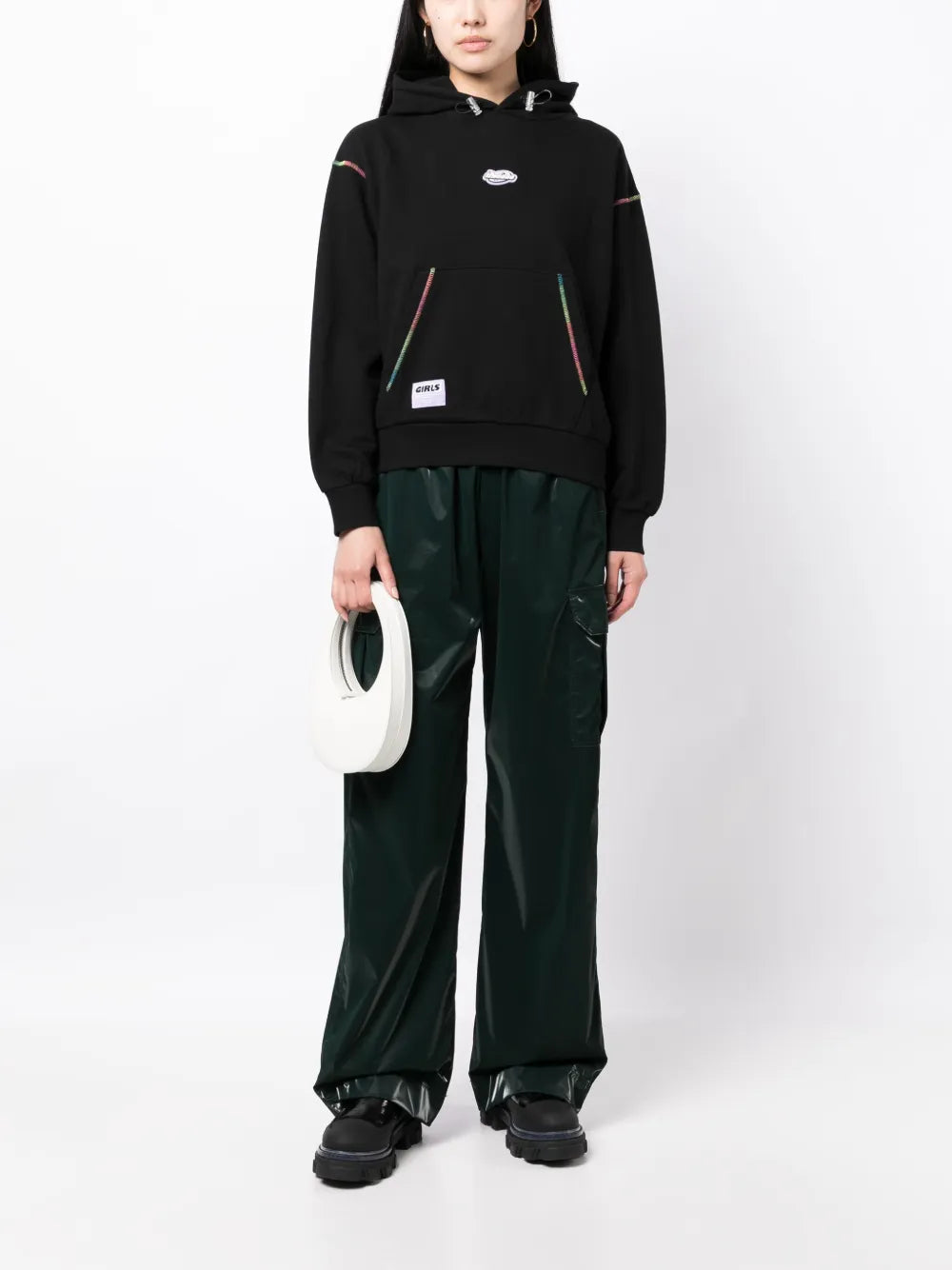 Logo-Appliqué Drawstring Cotton Hoodie
