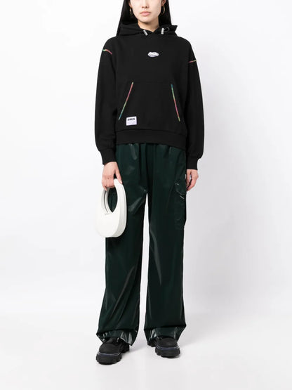 Logo-Appliqué Drawstring Cotton Hoodie