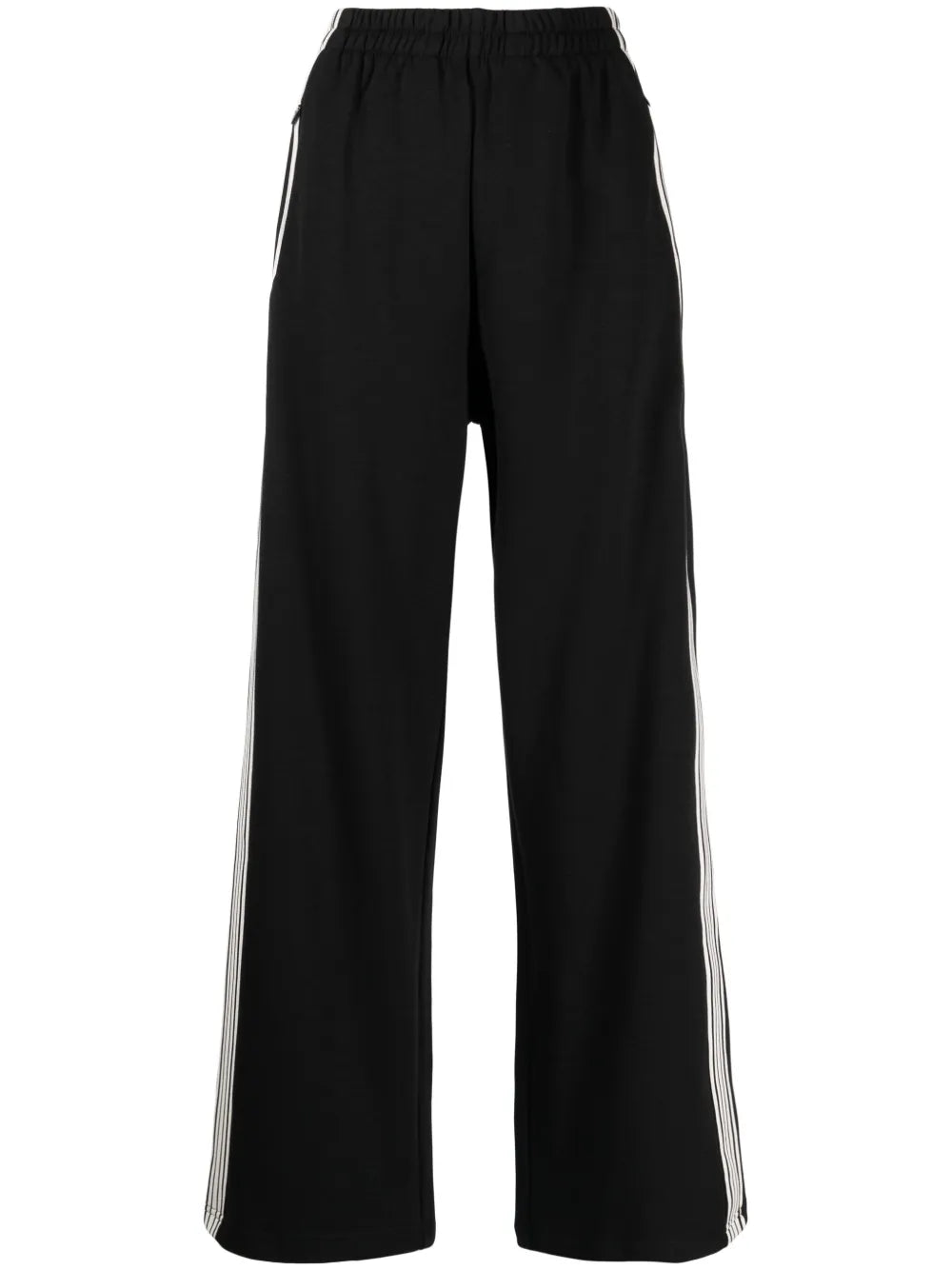 Stripe-Detail Wide-Leg Trousers