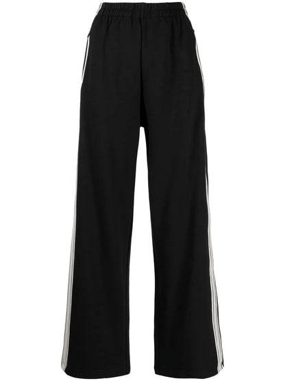 Stripe-Detail Wide-Leg Trousers