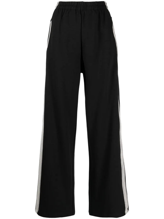 Stripe-Detail Wide-Leg Trousers