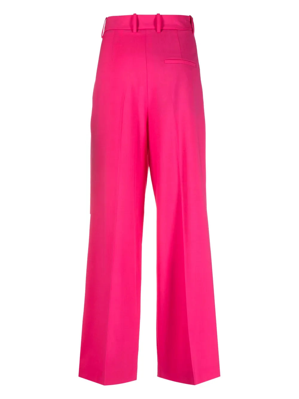 Pleat-Detail Straight-Leg Trousers
