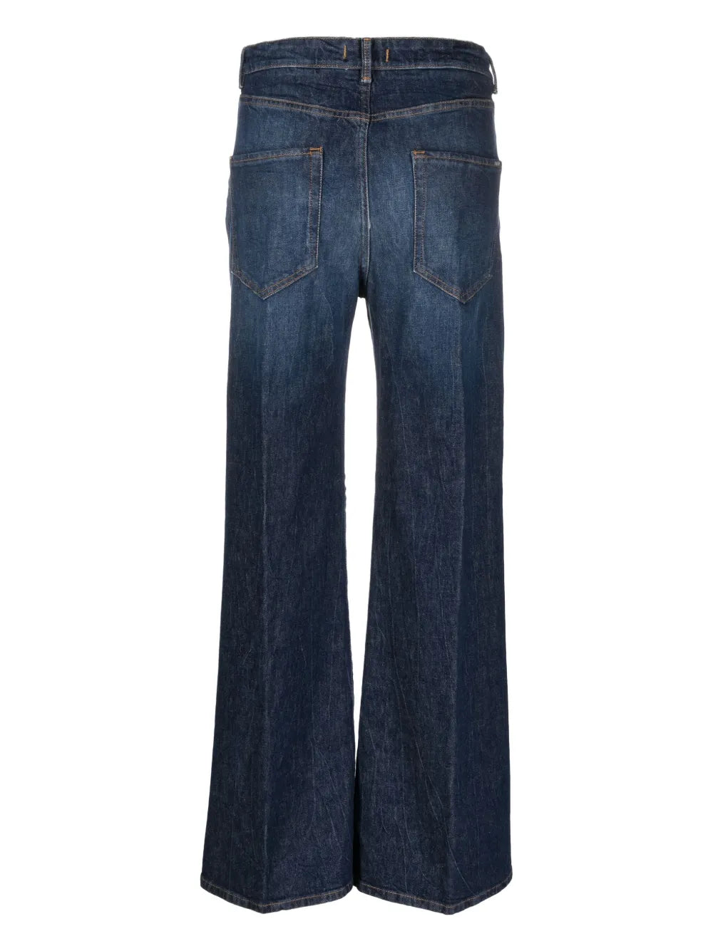 High-Waist Straight-Leg Jeans