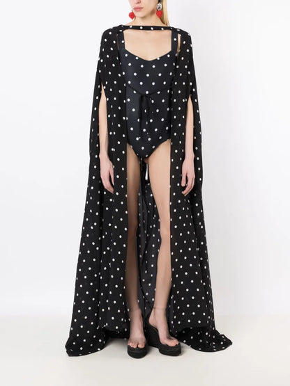 Polka-Dot Print Swimsuit