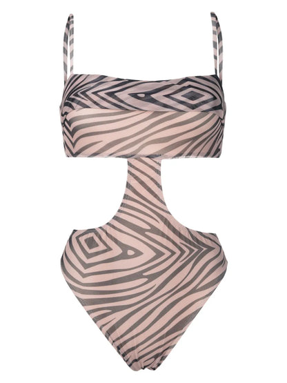 Animal-Pattern Swimsuit