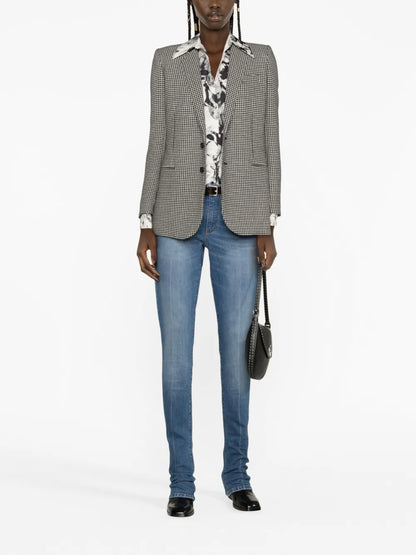 Mid-Rise Flared Jeans