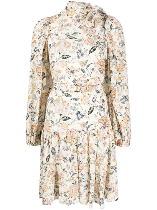 Floral-Print Bow-Detail Dress