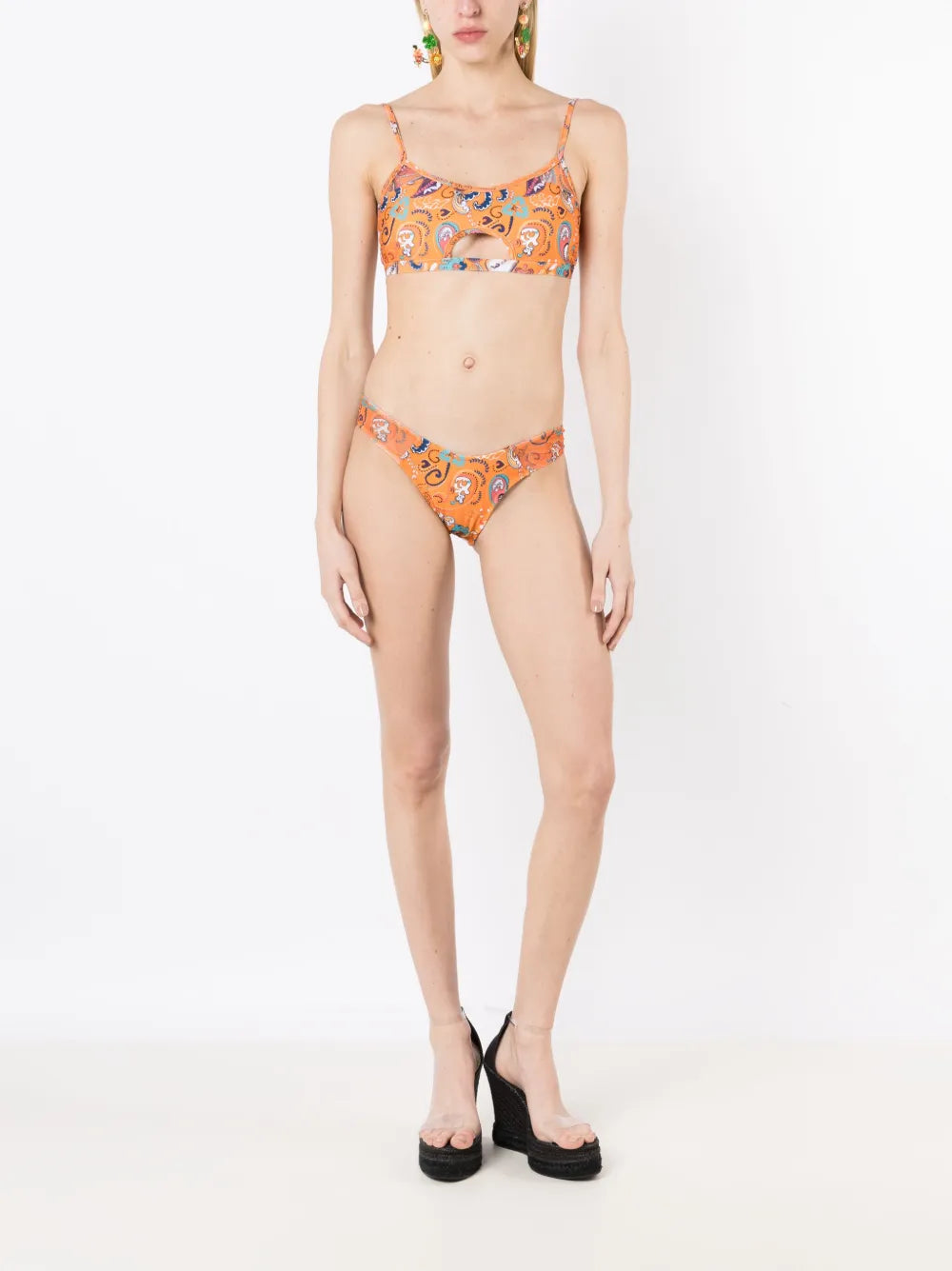 Graphic-Print Bikini Set