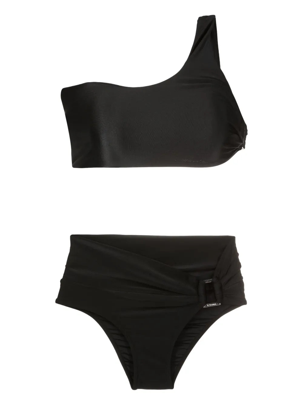 Gathered-Buckle Two-Piece Bikini Set