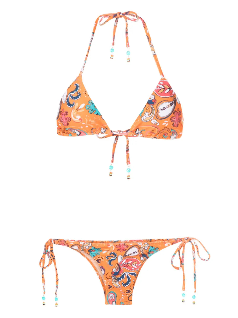 Graphic-Print Bikini Set