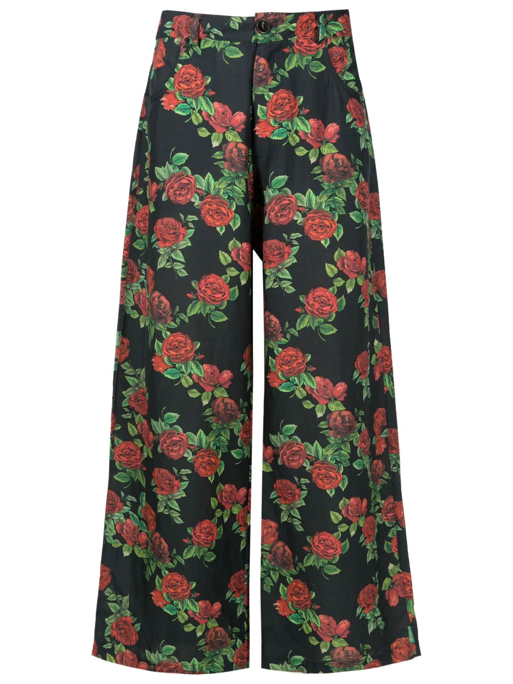 Floral-Pattern Culotte Trousers
