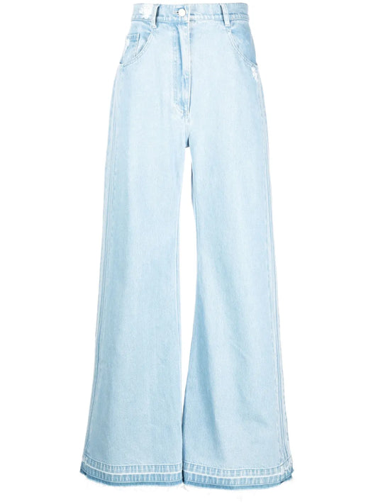Zoe Wide-Leg Cotton Jeans