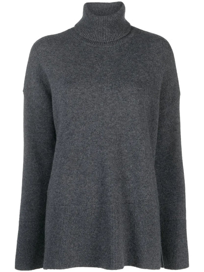 Mélange-Effect Roll-Neck Jumper