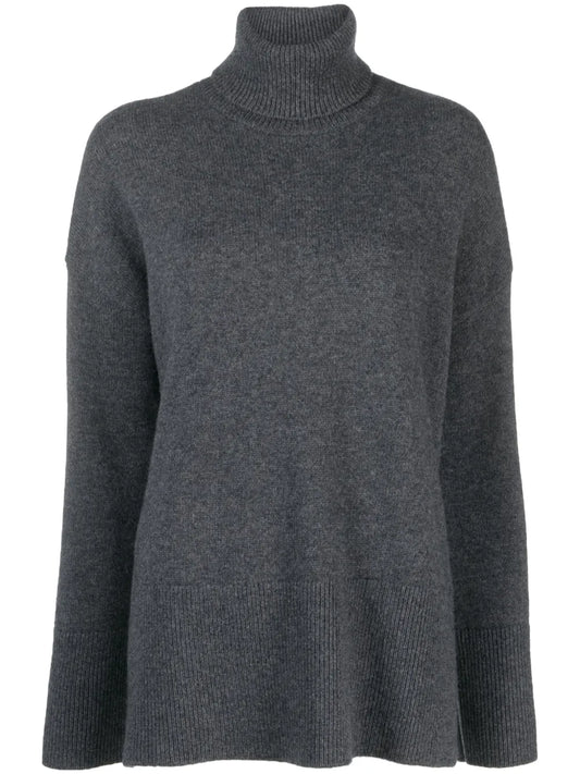 Mélange-Effect Roll-Neck Jumper