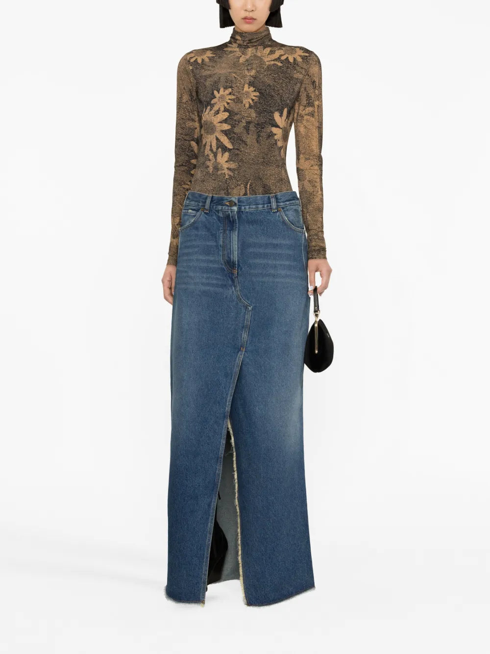 Denim Maxi Skirt