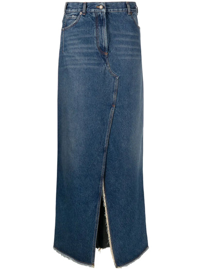 Denim Maxi Skirt