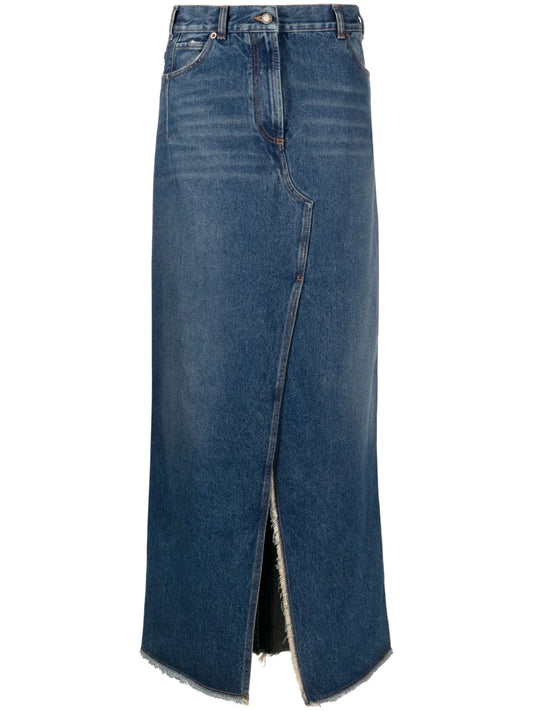 Denim Maxi Skirt