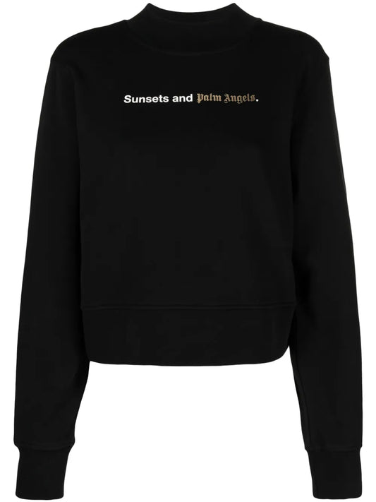 Sunsets-Print Cotton Sweatshirt