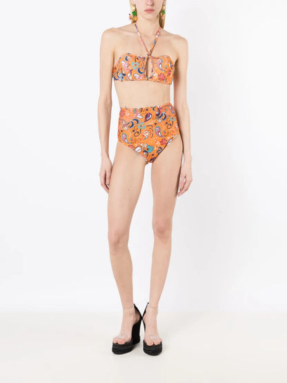 Graphic-Print Bikini Set