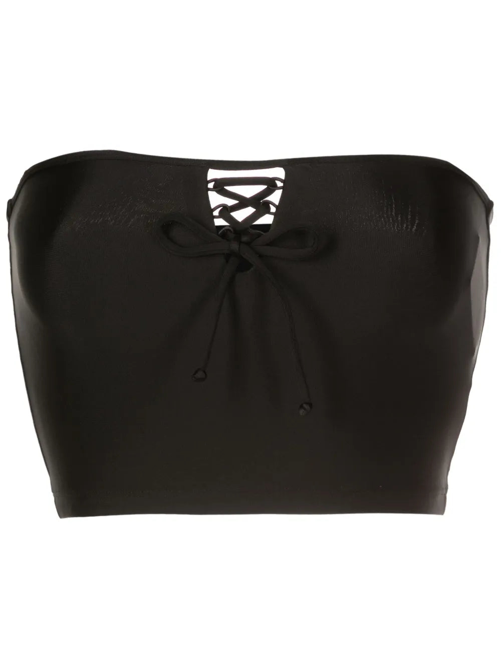 Lace-Up Fastening Cropped Top