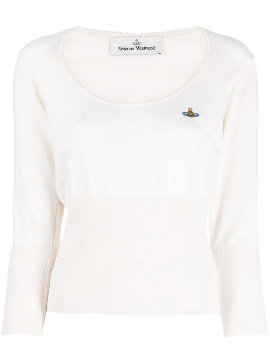Orb-Embroidered Knitted Jumper