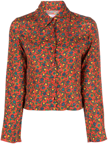 Folksy Flower Long-Sleeve Shirt