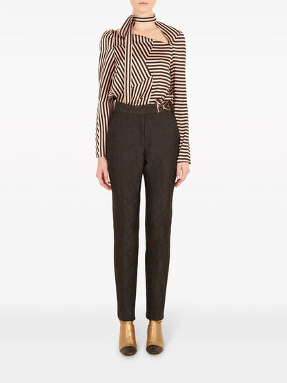 Orion Floral-Jacquard Trousers