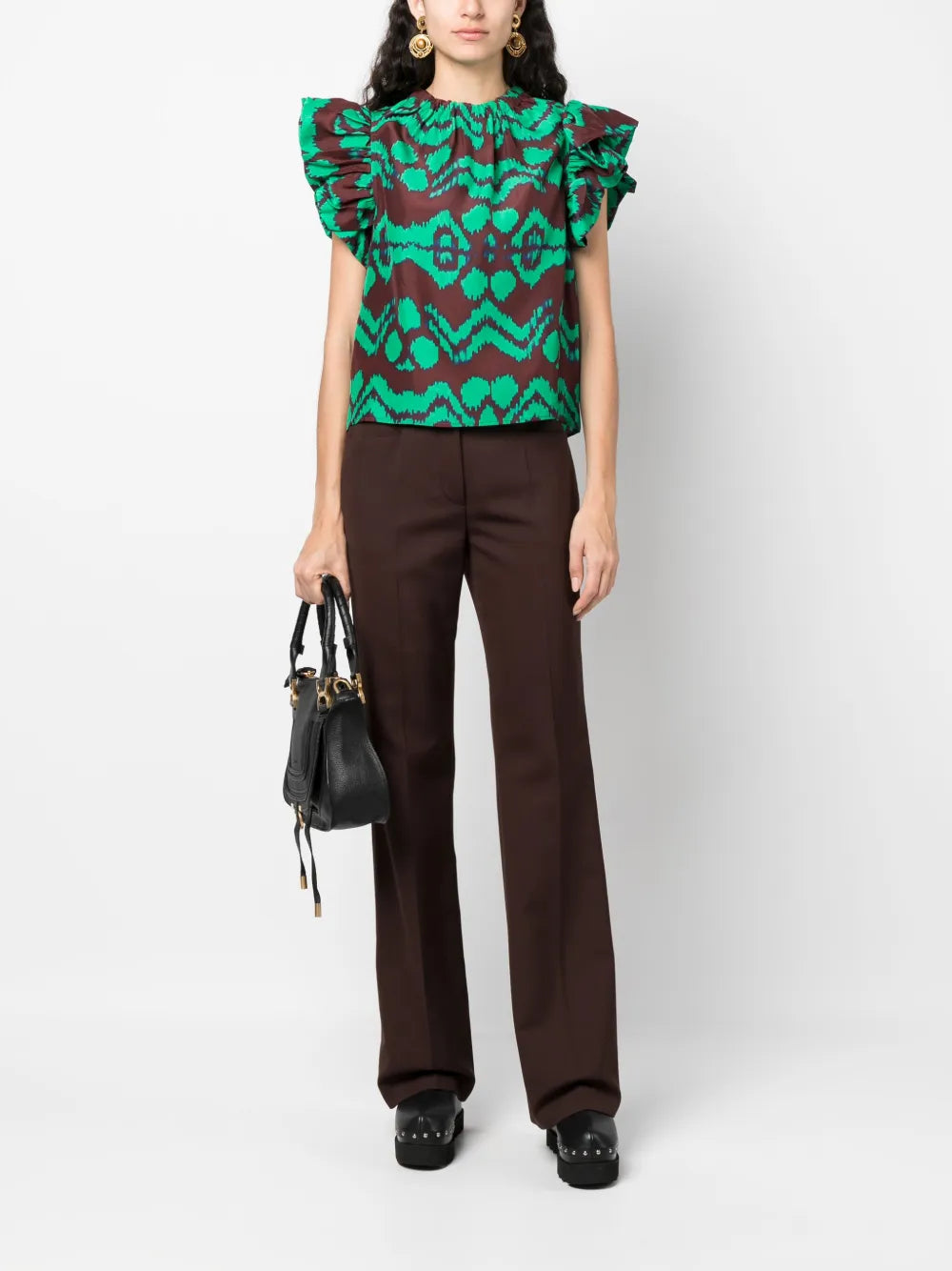 Iren Abstract-Pattern Blouse