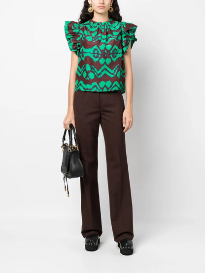 Iren Abstract-Pattern Blouse