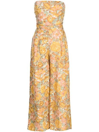 Alegrias Floral-Print Jumpsuit
