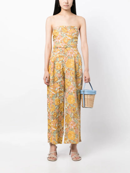 Alegrias Floral-Print Jumpsuit