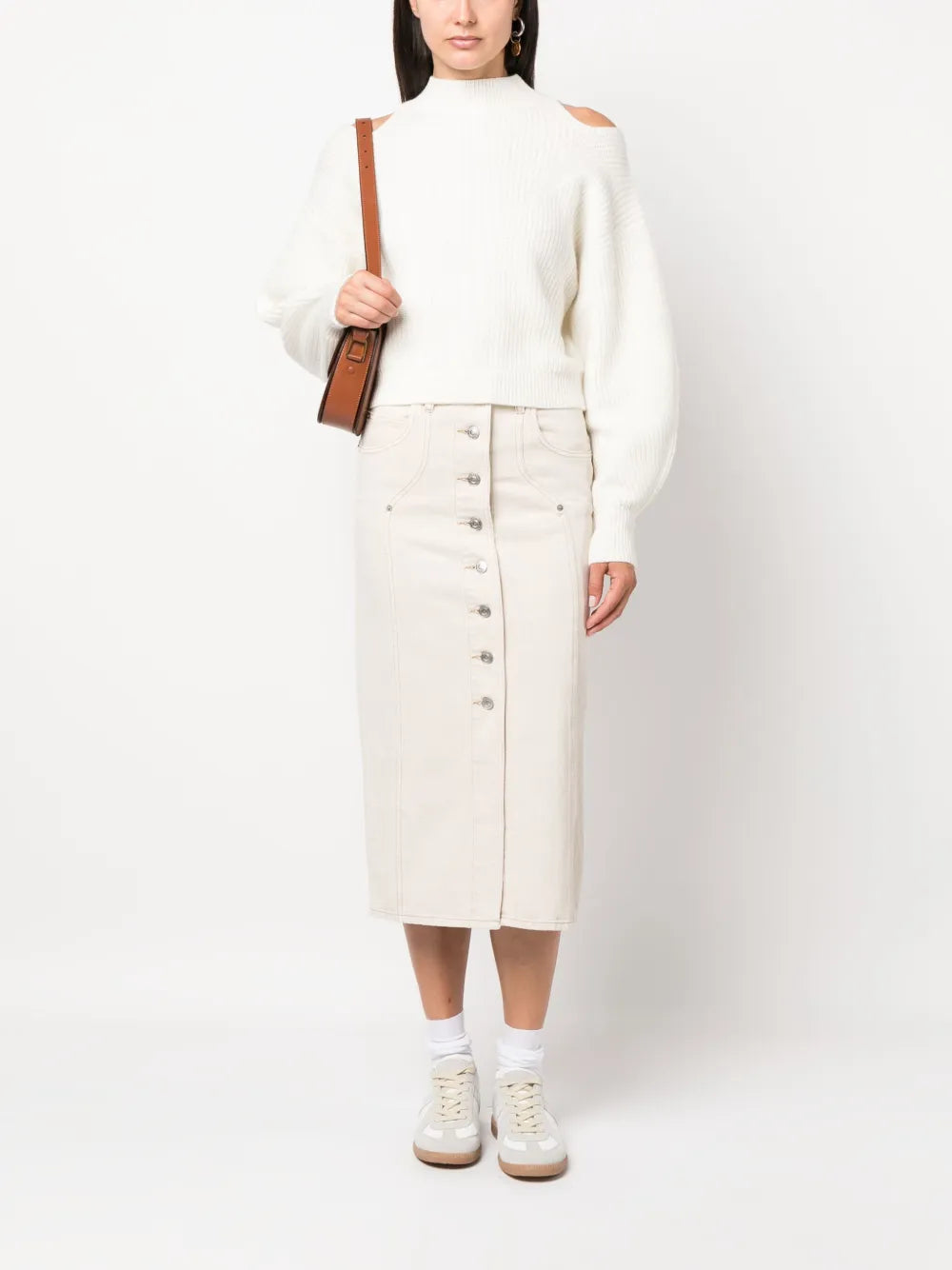 Vandy Denim Midi Skirt