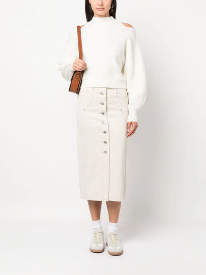Vandy Denim Midi Skirt