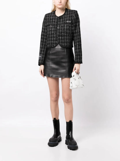 Button-Down Tweed Jacket