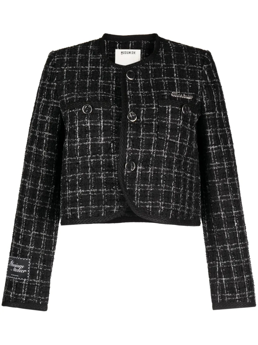 Button-Down Tweed Jacket