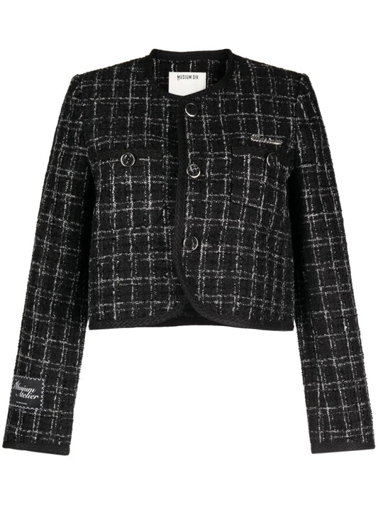 Button-Down Tweed Jacket