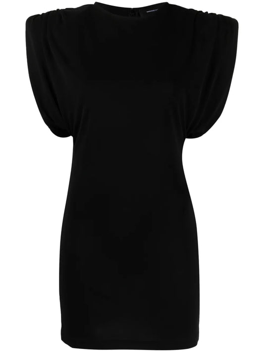 Sheath Gathered-Detail Sleeveless Minidress