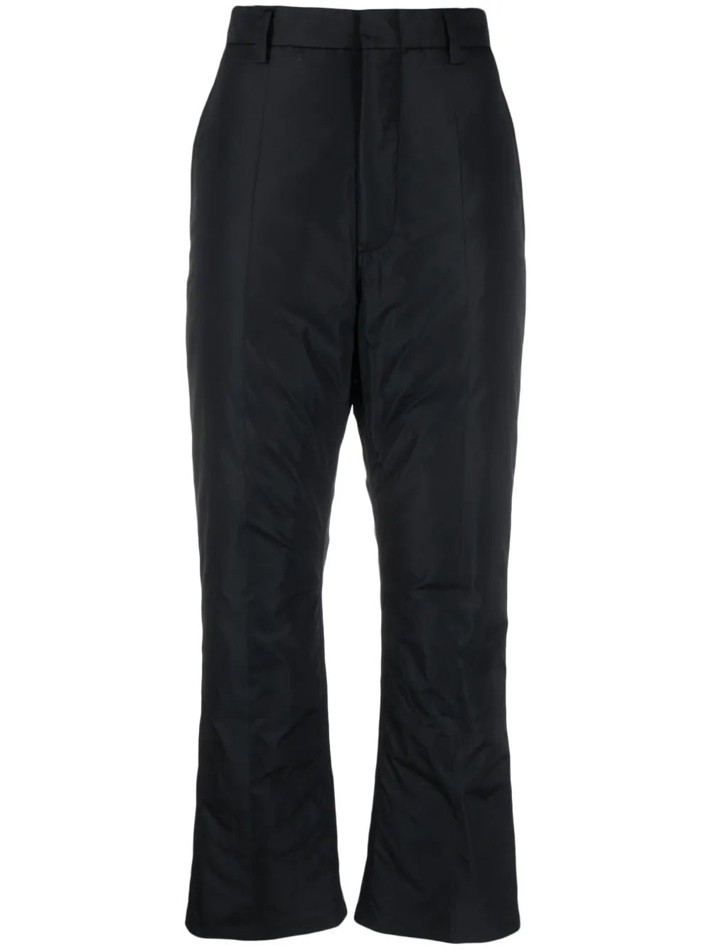 Padded Straight-Leg Trousers