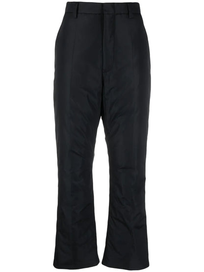 Padded Straight-Leg Trousers