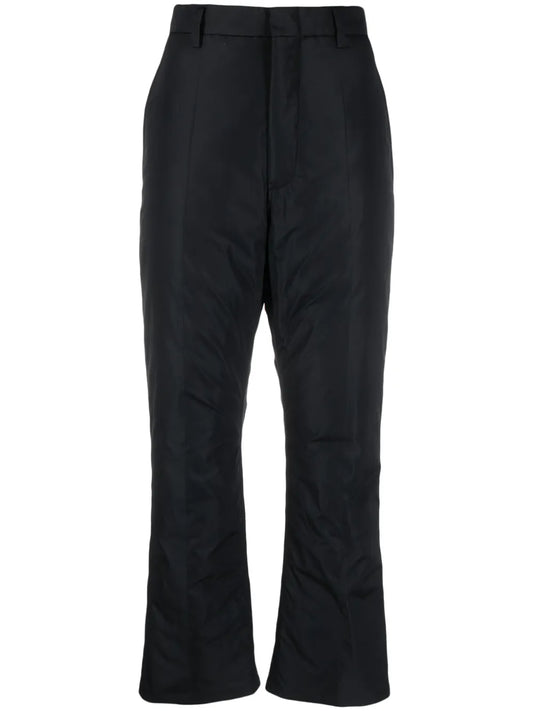 Padded Straight-Leg Trousers