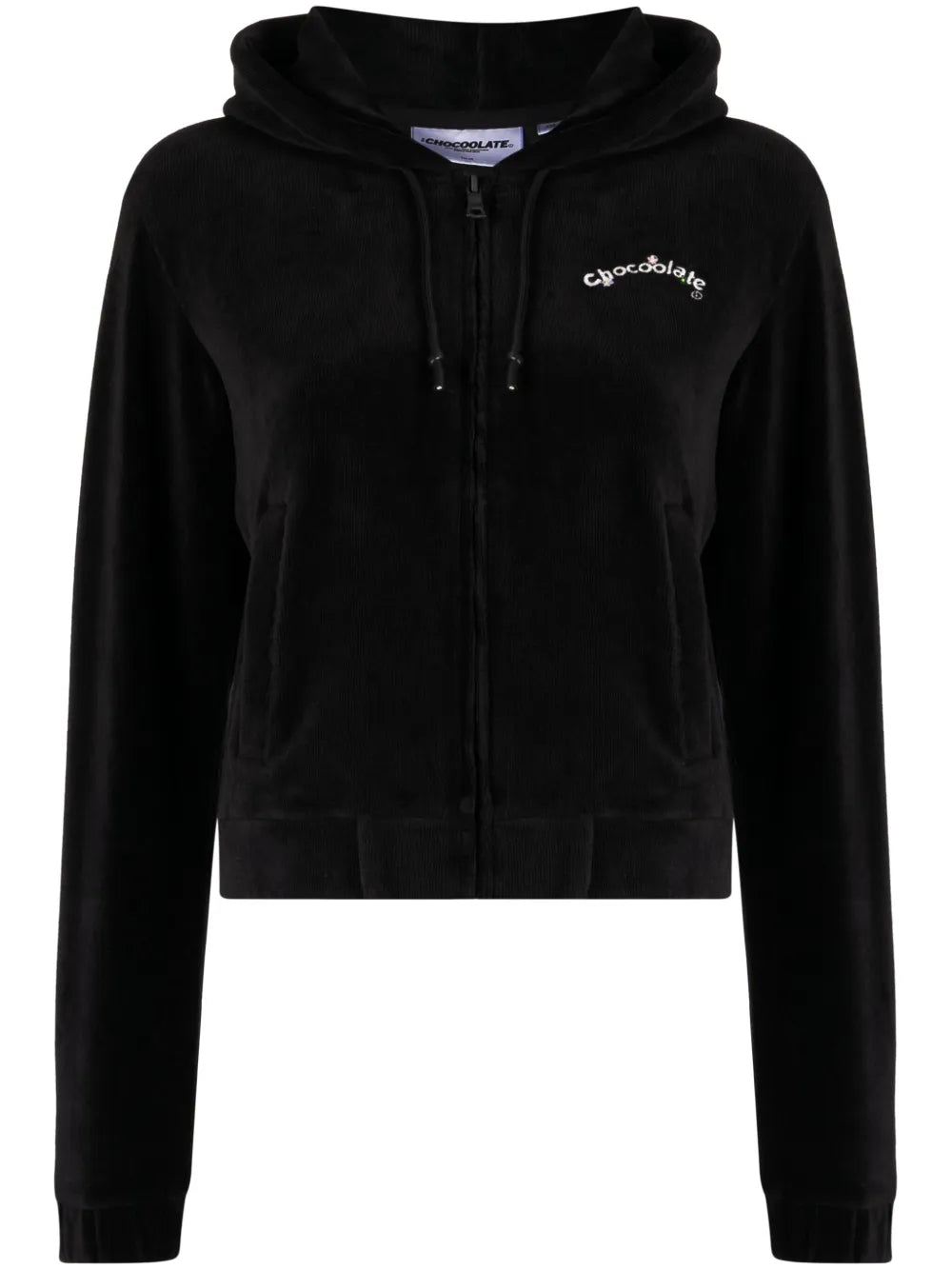Logo-Embroidered Zip-Up Hoodie