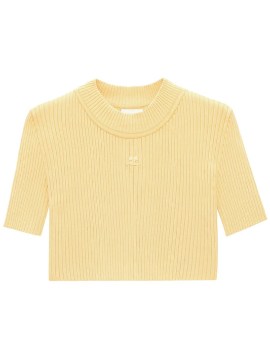Ribbed-Knit Crop Top