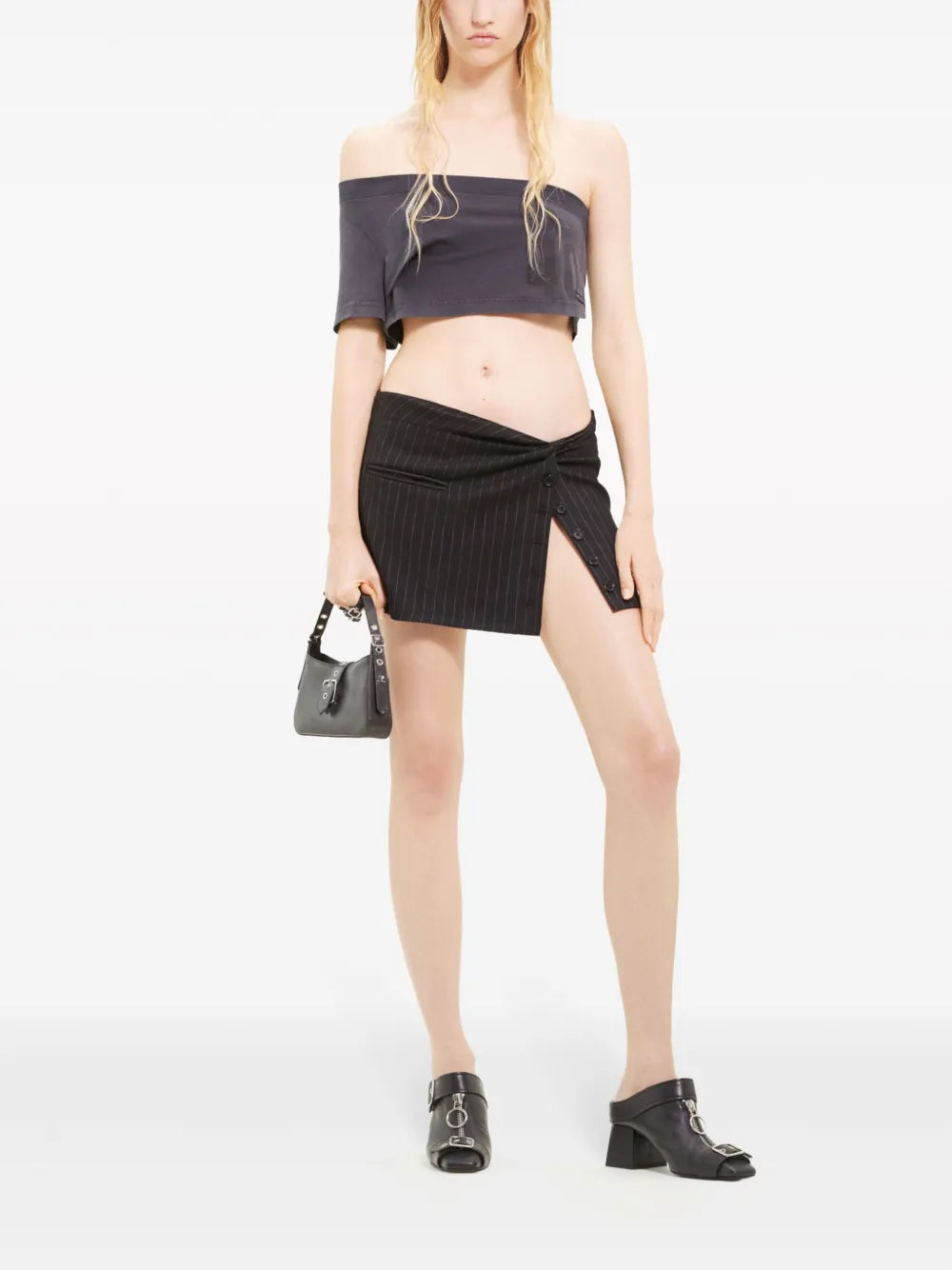 Tuba One-Shoulder Crop Top