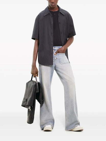 Pinstriped Cotton Shirt