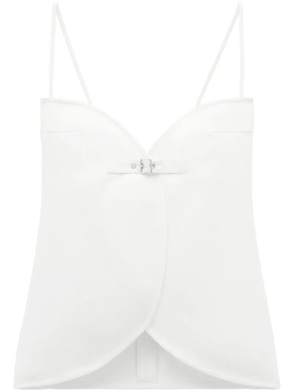 Ellipse Buckle-Appliqué Tank Top