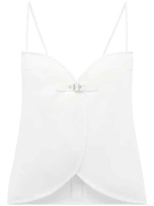 Ellipse Buckle-Appliqué Tank Top